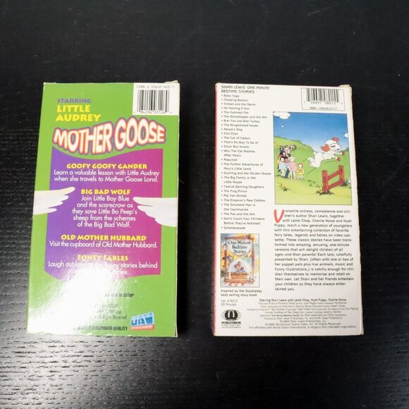 8pc Vintage 90s Classic Childrens Cartoons VHS Lot - Charlie Brown, Shari Lewis - Picture 5 of 9